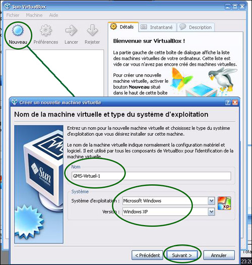 Virtual Box machine name